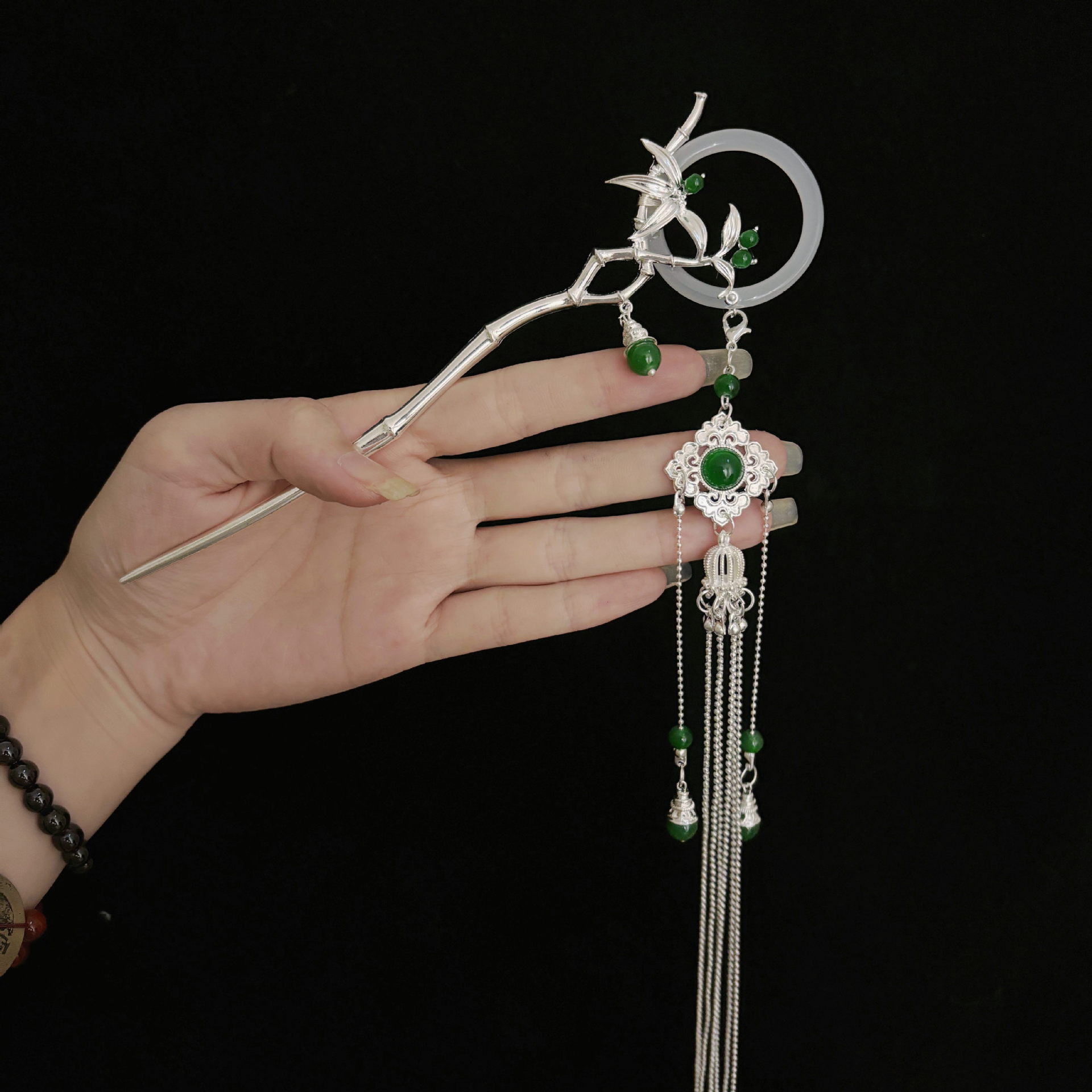Chinese Style Hair Stick Bambo - đánh giá và giá Hanbok Hair Pin