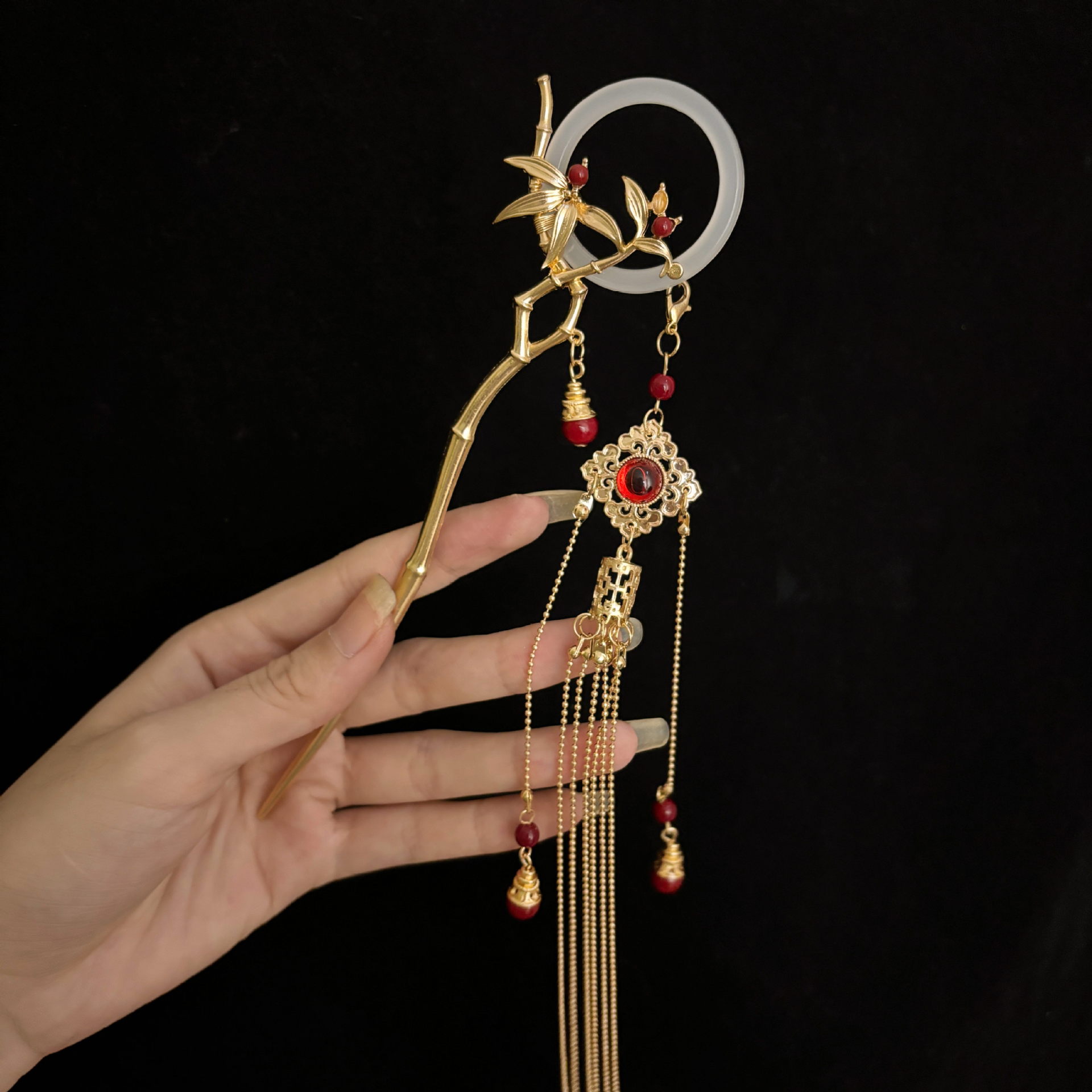 Chinese Style Hair Stick Bambo - đánh giá và giá Hanbok Hair Pin