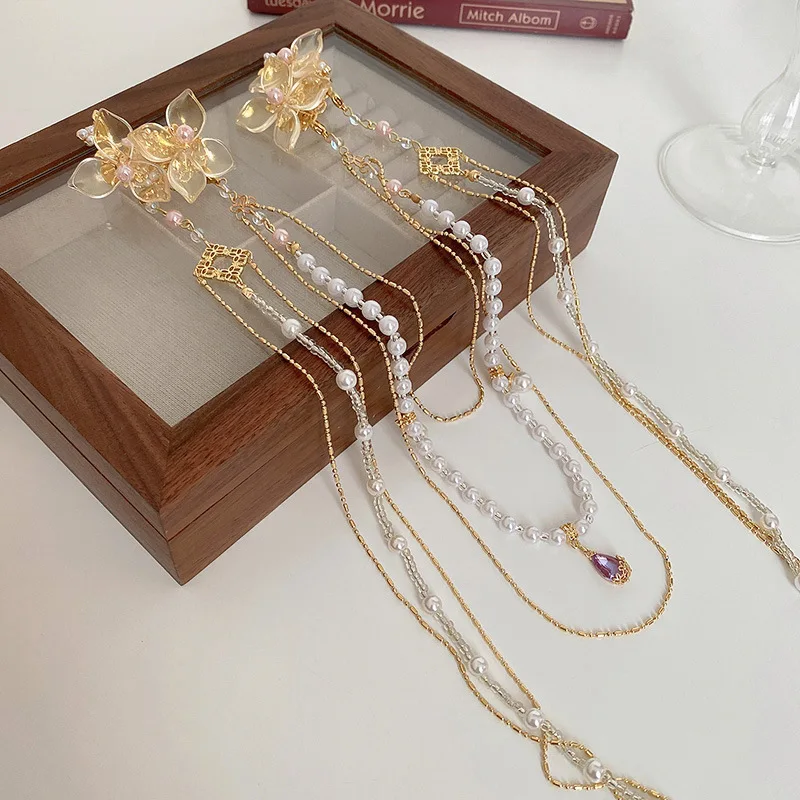 New Chinese Style Rhinestones  - đánh giá và giá Hanbok Hair Pin