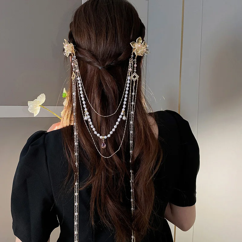 New Chinese Style Rhinestones  - đánh giá và giá Hanbok Hair Pin