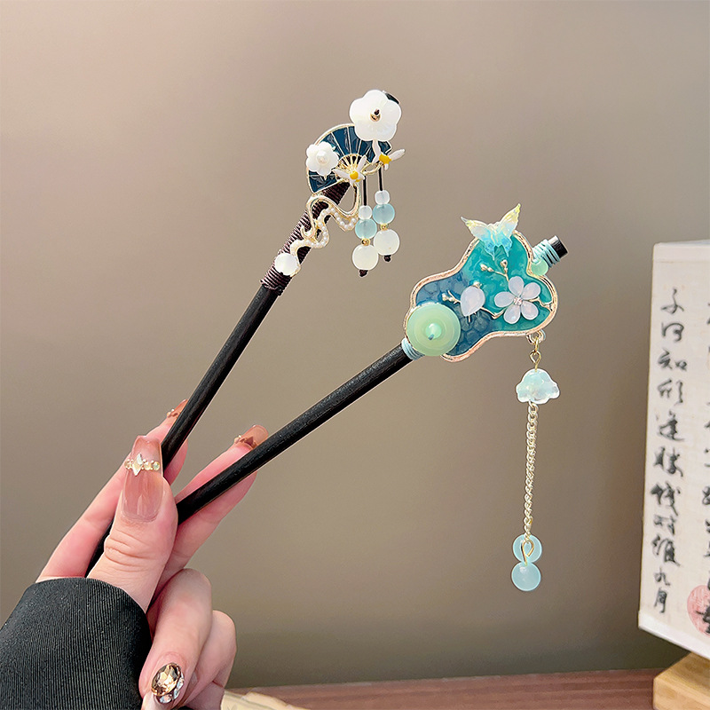 Classic Tassel Hair Stick Blac - đánh giá và giá Hanbok Hair Pin