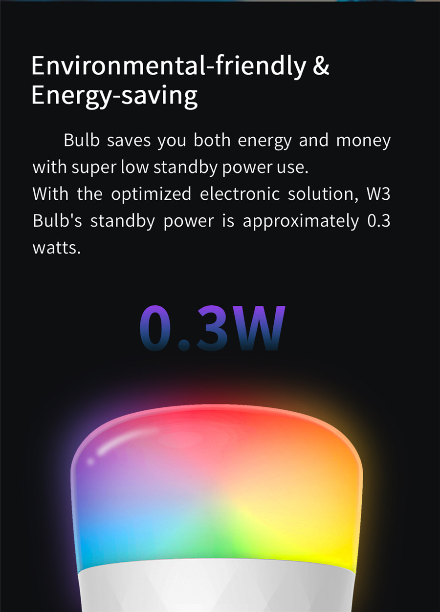 Yeelight Smart LED Bulb W3 E26 - đánh giá và giá Yeelight Light Smart Bulb